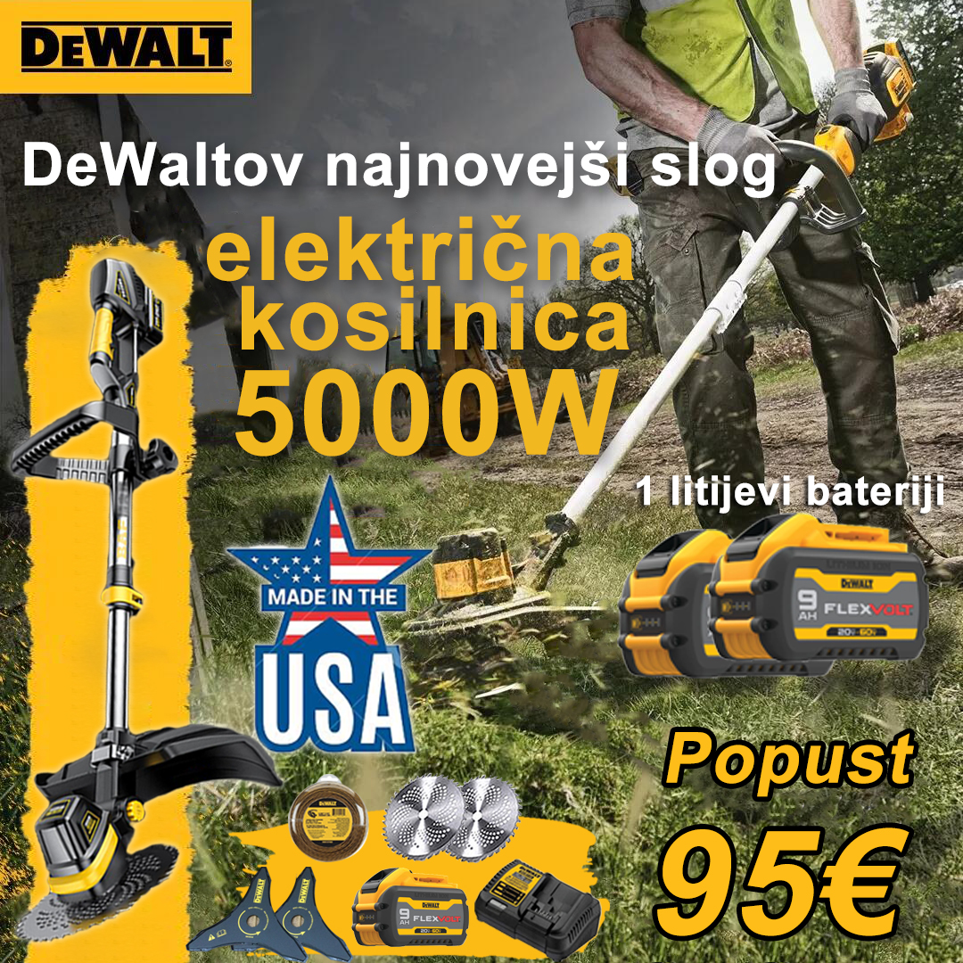 Brezkrtačna litij-ionska kosilnica Carbonless + Celoten komplet dodatkov + 3000 W + Z enim polnjenjem lahko uporabljate 8 ur.【Izdelek vsebuje 1 baterijo】