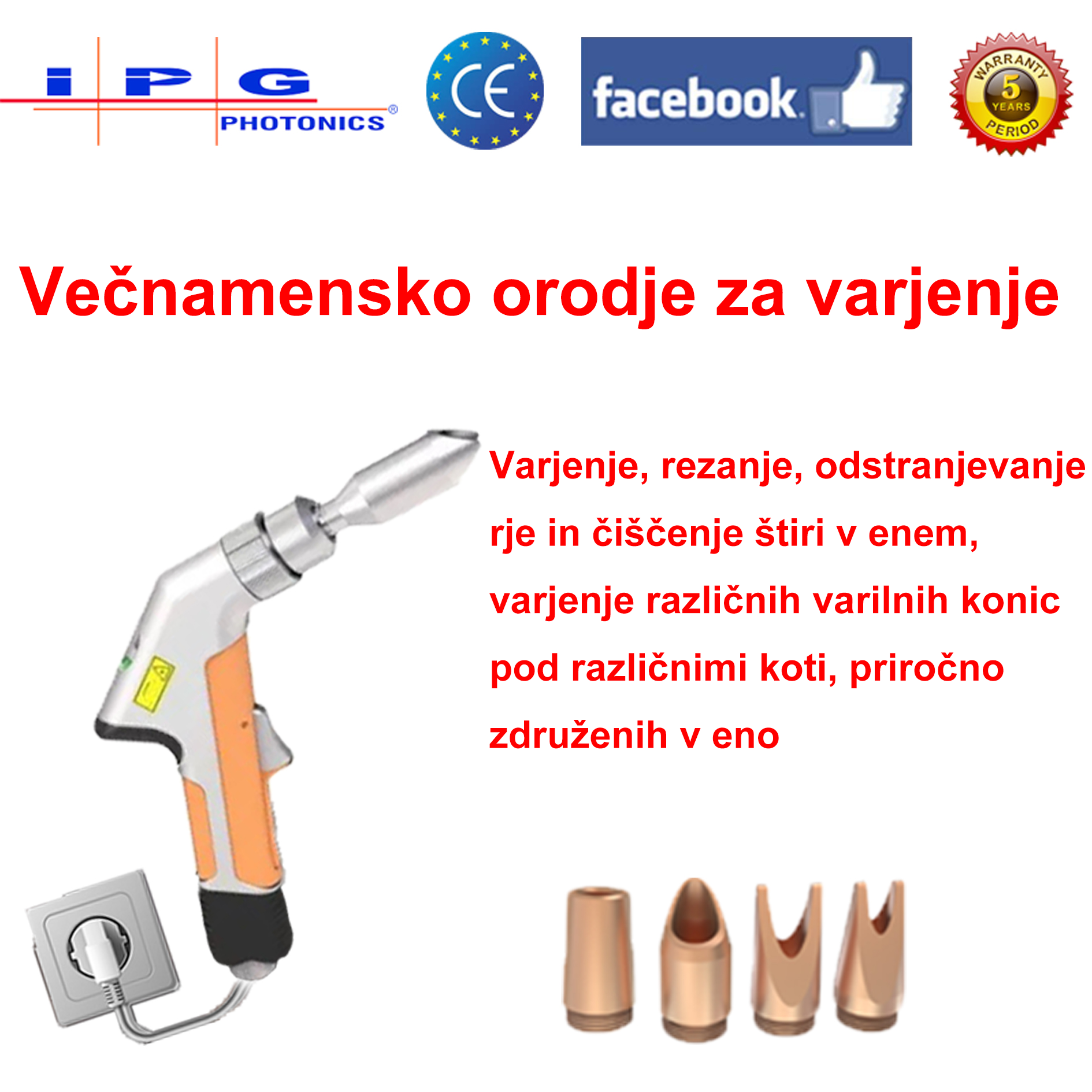 [IPG varilni aparat osnovna izvedba] 6000W večnamenska laserska varilna pištola (varjenje zlata/srebra/bakra/železa/nerjavnega jekla/različnih zlitin) varjenje + rezanje (hitrost 10/min, debelina 0-10mm)