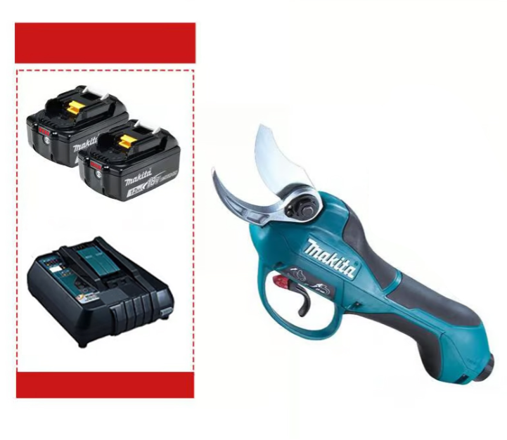 【⚡️65 €! 】(Posebna ponudba) [Vrtne škarje Makita DUP361PT2 1000 W + dve bateriji 5,0 Ah 36 V + polnilnik] Življenjska doba baterije: 6 ur